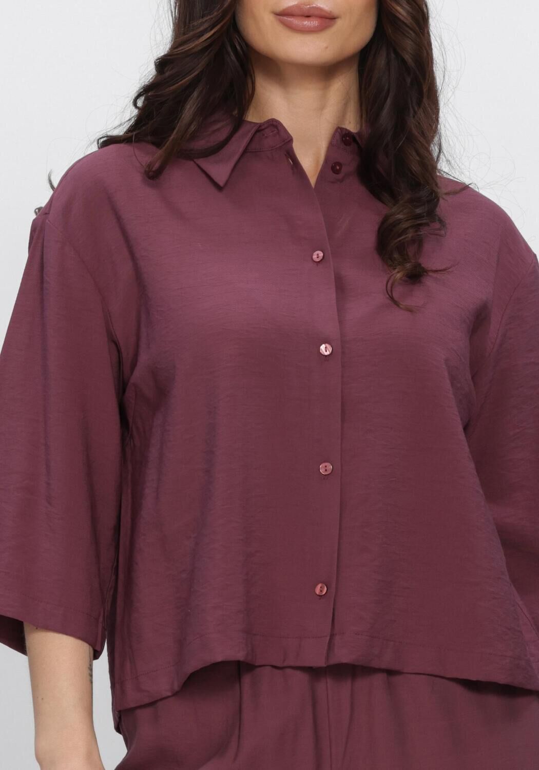 Bordeaux MODSTR&Ouml;M Blusen NICKIMD SHIRT - large