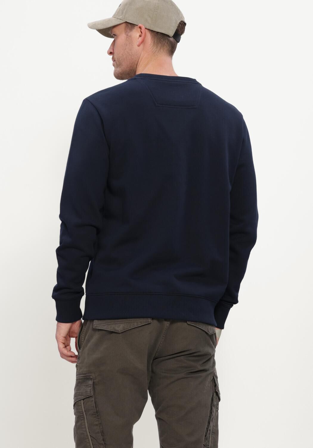 Dunkelblau PME LEGEND Pullover CREWNECK 3T CROSS FLEECE - large