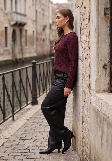 Bordeaux OBJECT Top OBJEVIE L/S RE TOP NOOS - large