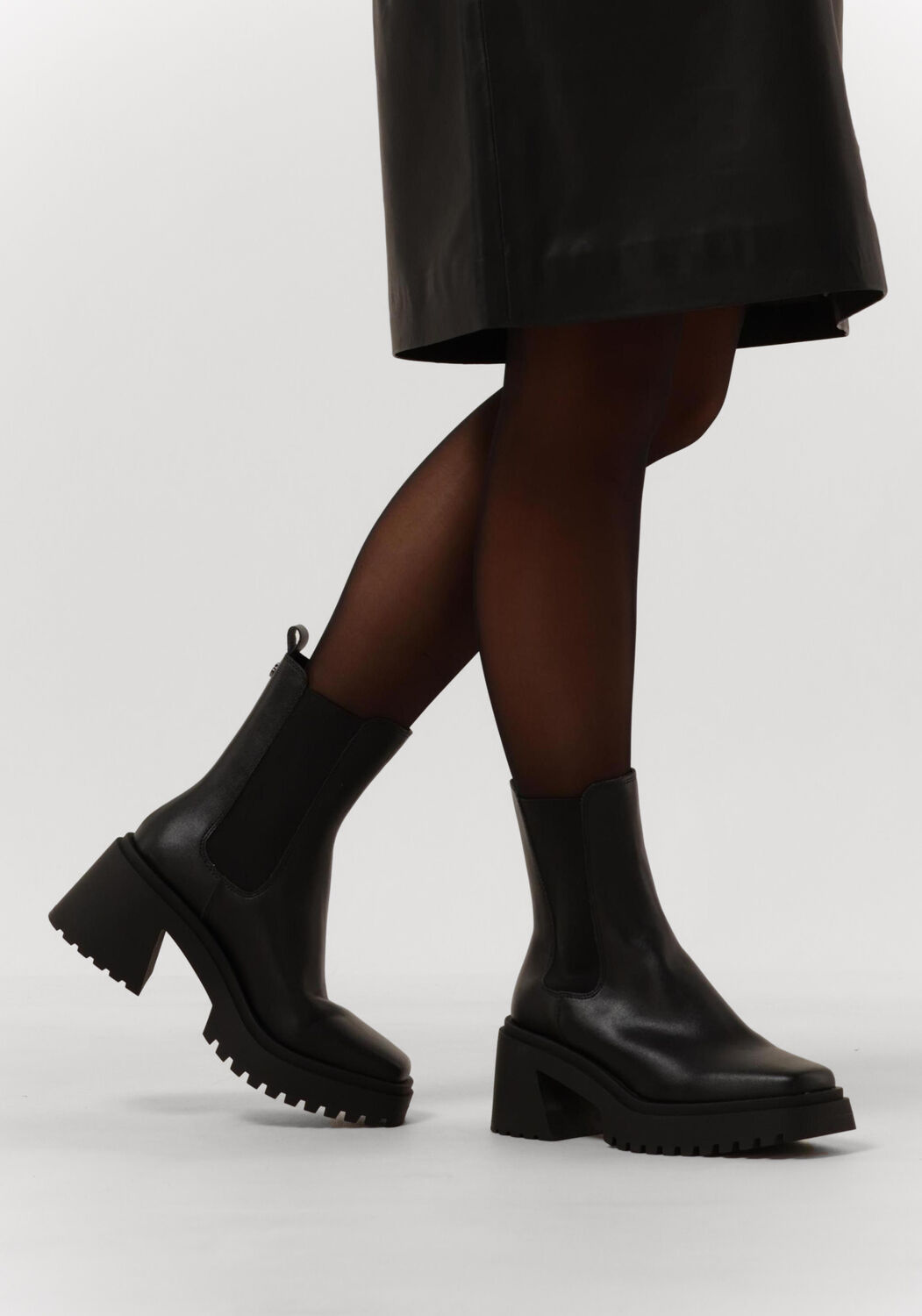 Schwarze STEVE MADDEN Stiefeletten PARKWAY - large