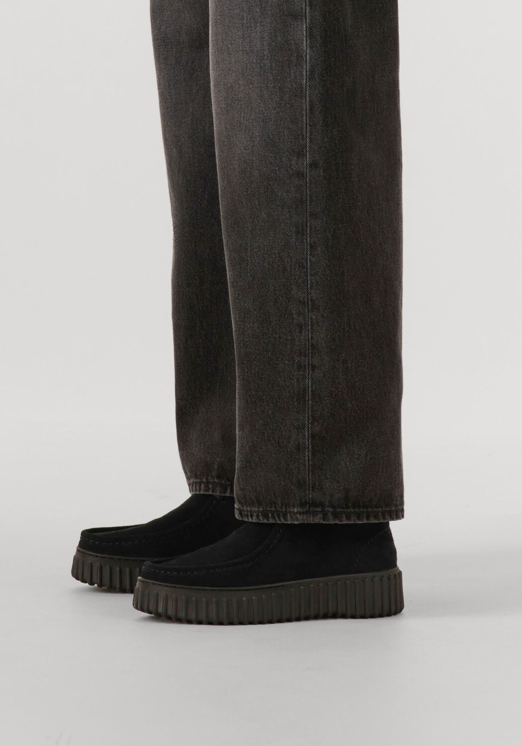 Schwarze CLARKS ORIGINALS Schn&uuml;rschuhe TORHILL MOSS DAMES - large