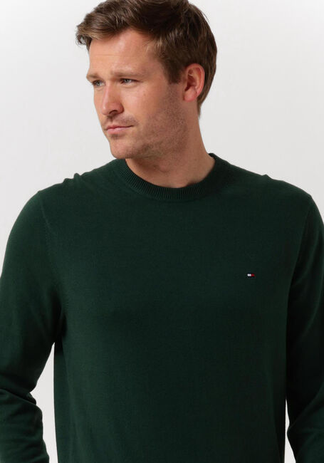 Dunkelgrün TOMMY HILFIGER Pullover PIMA ORG CTN CASHMERE CREW NECK - large