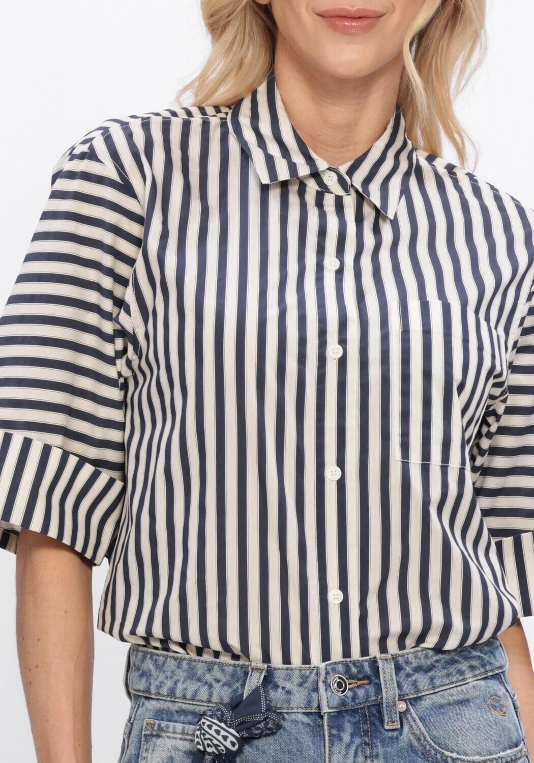 Blaue CIRCLE OF TRUST Blusen MAUREEN BLOUSE - large