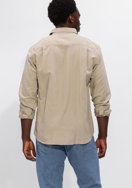 Sand SELECTED MEN Casual-Oberhemd SLHREGCLAY LINENBLEND LS SHIRT CLA NOOS - large