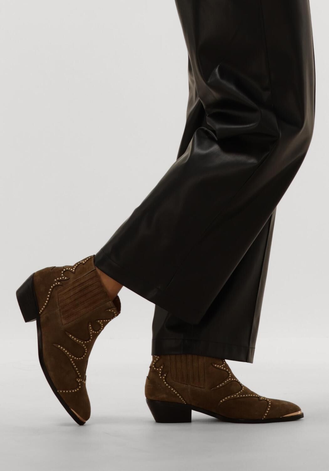 Taupe TORAL Cowboystiefel SONIA PUNK - large