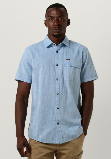 Hellblau PME LEGEND Casual-Oberhemd SHORT SLEEVE SHIRT 2 TONE SLUB - large
