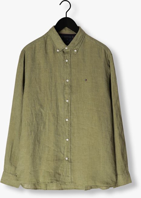 Olive TOMMY HILFIGER Casual-Oberhemd PIGMENT DYED LI SOLID RF SHIRT - large