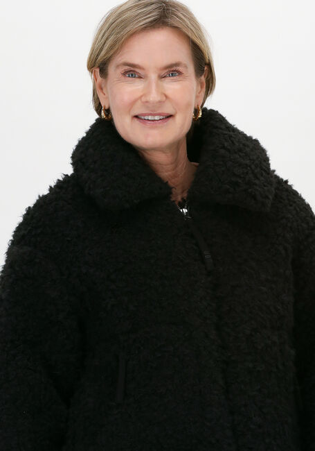 Schwarze UGG Teddy-Jacke W MAEVE SHERPA JACKET - large