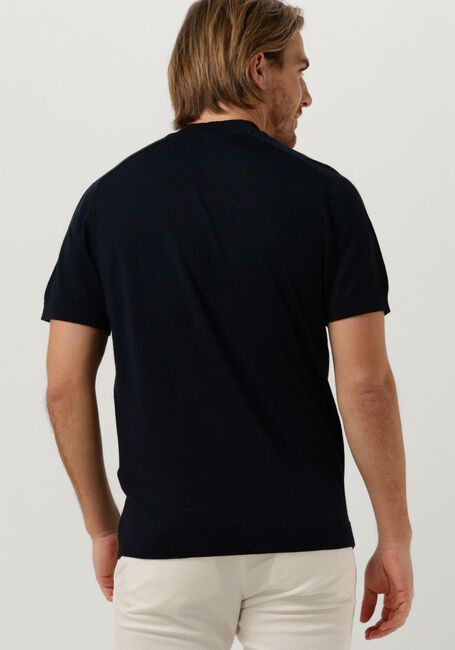 Dunkelblau SELECTED HOMME T-shirt SLHTOWN SS KNIT MOCK NECK B - large