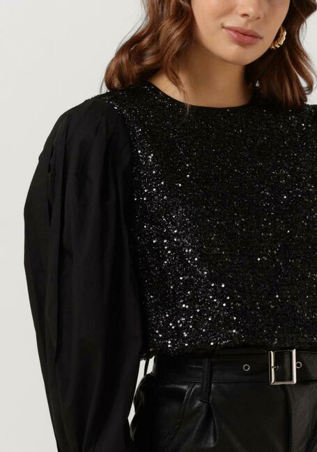 Schwarze SUMMUM Top TOP SEQUINS - large