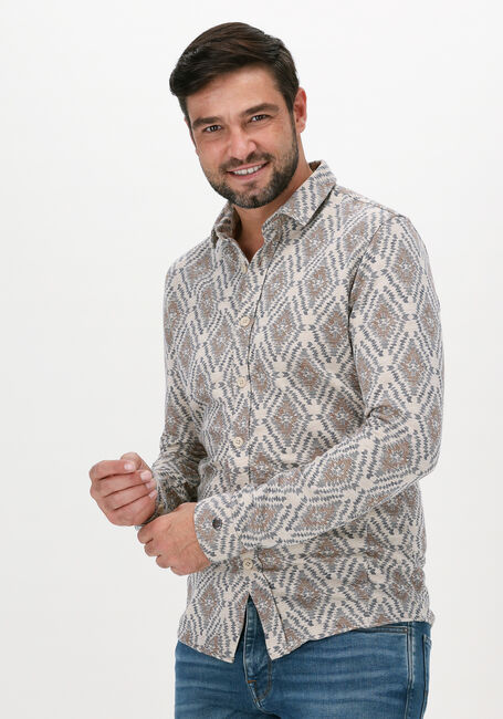 Beige CAST IRON Casual-Oberhemd LONG SLEEVE SHIRT PRINT ON LIG - large
