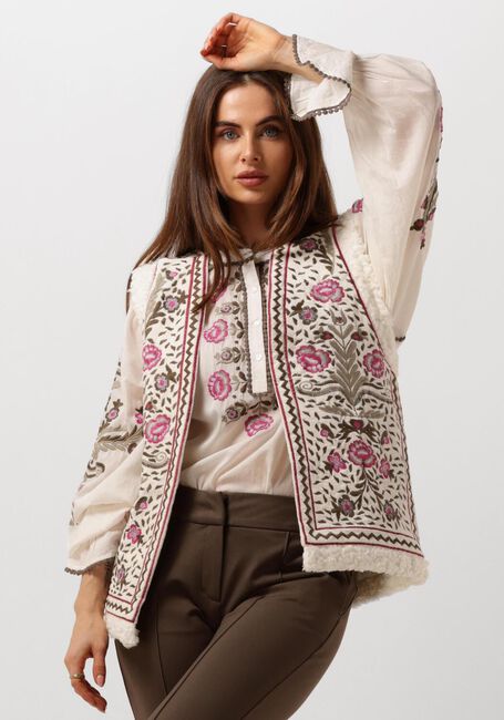 Mehrfarbige/Bunte SUMMUM Gilet GILET EMBROIDERED VELOURS - large