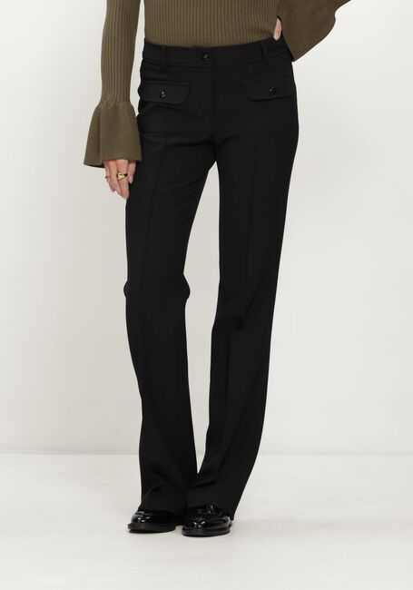 Schwarze CAMBIO Hosen FARAH POCKET LONG WOOL SUBSTITURE DOUBLE - large