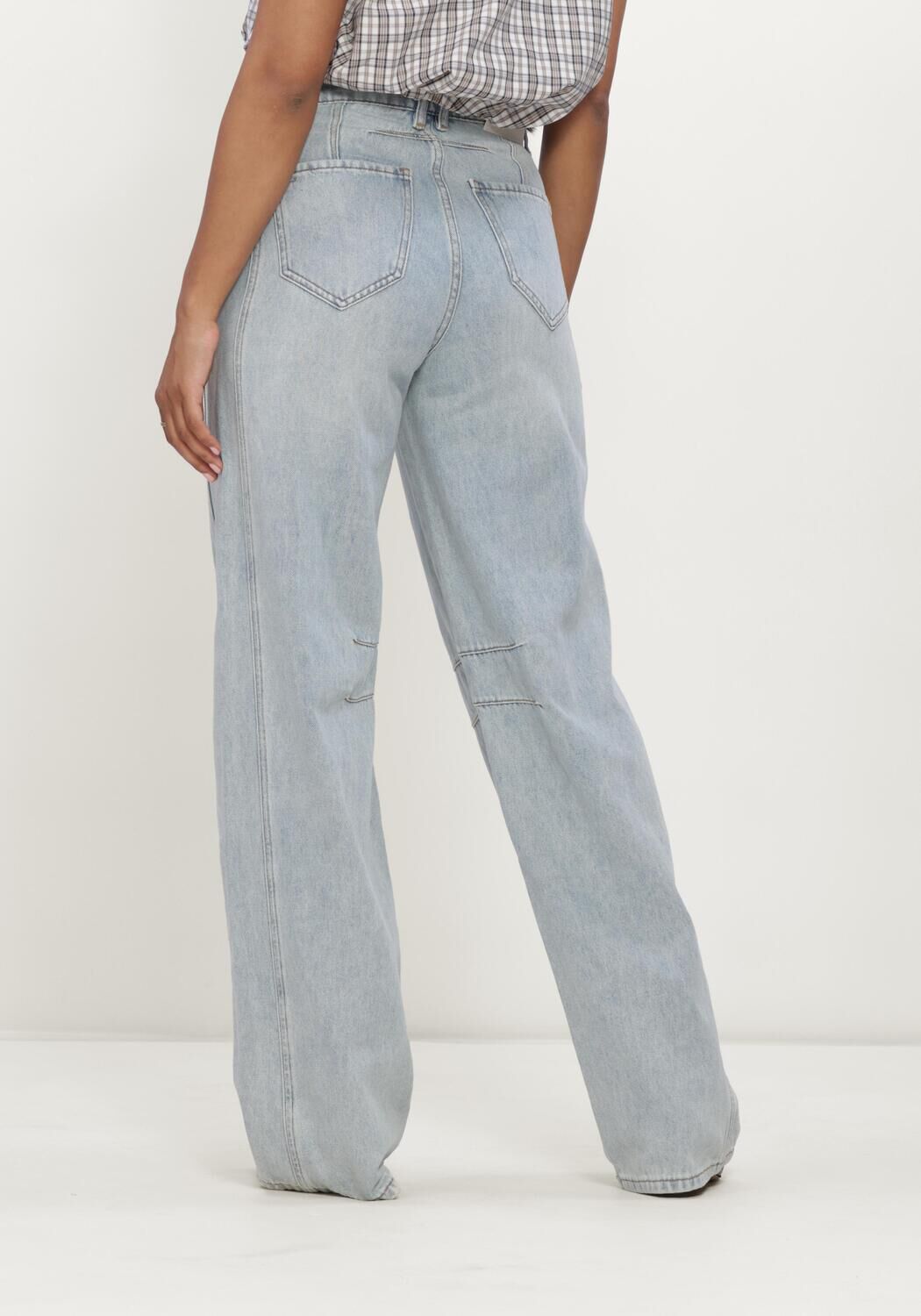 Blaue HAUTE L'AMITI&Eacute; Jeans BARREL FRONT POCKET TALL JEANS - large