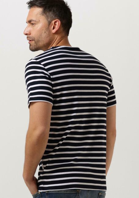 Blaue SELECTED HOMME T-shirt SLHBRIAC STRIPE SS O-NECK TEE - large
