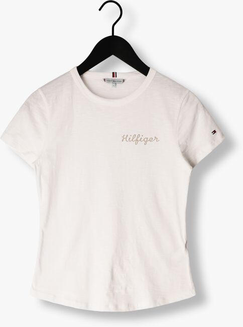 Weiße TOMMY HILFIGER T-shirt SLIM GOLD HILFIGER C-NK SS - large