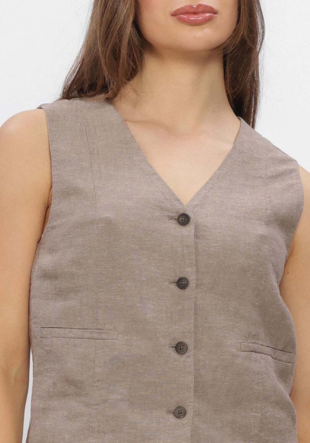 Hellgrau MSCH COPENHAGEN Jacken MSCHVIANA GINIA V NECK WAISTCOAT - large