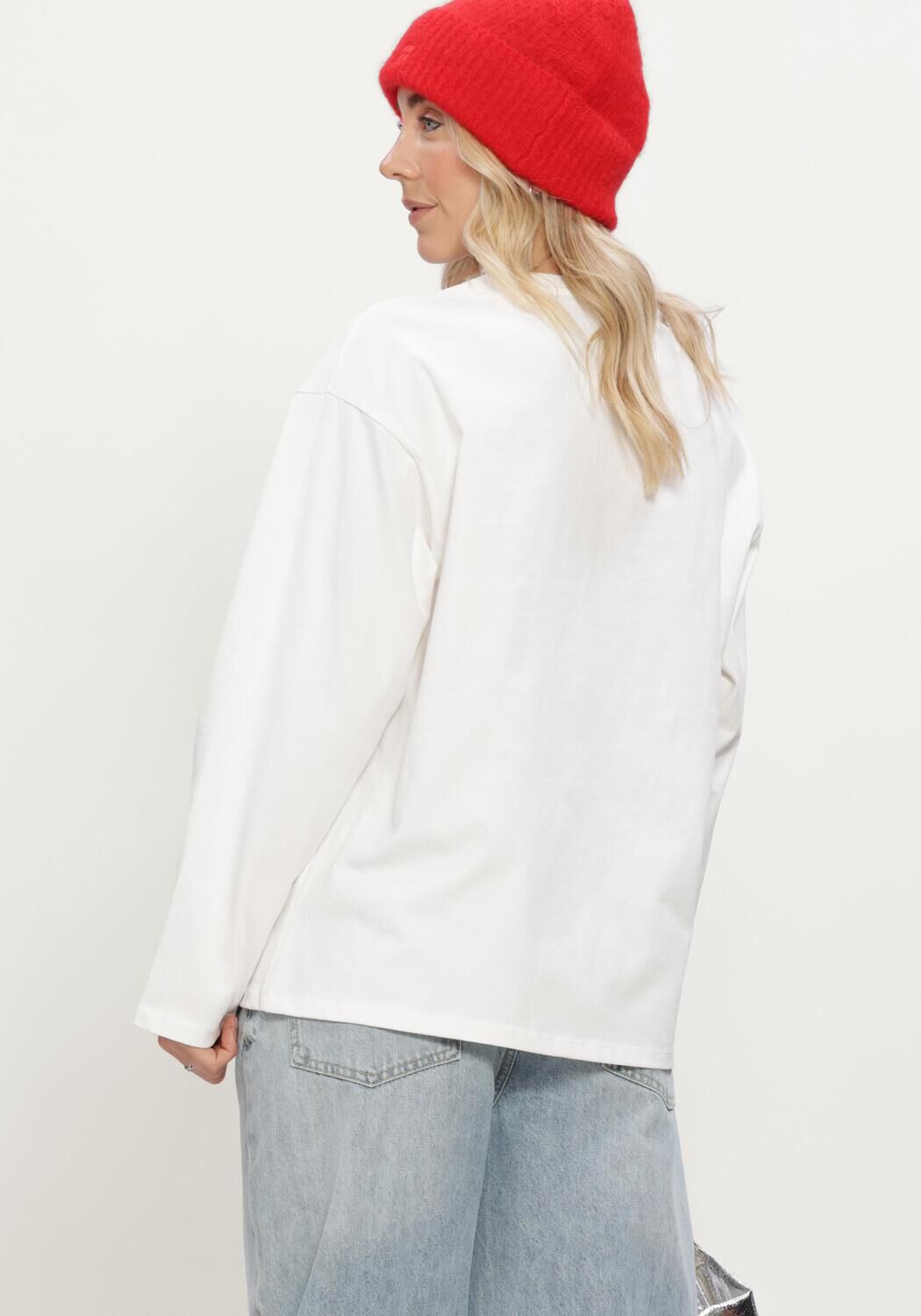 Wei&szlig;e ALIX THE LABEL Tops & T-shirts LADIES KNITTED I LOVE ALIX LONGSLEEVE T-SHIRT - large