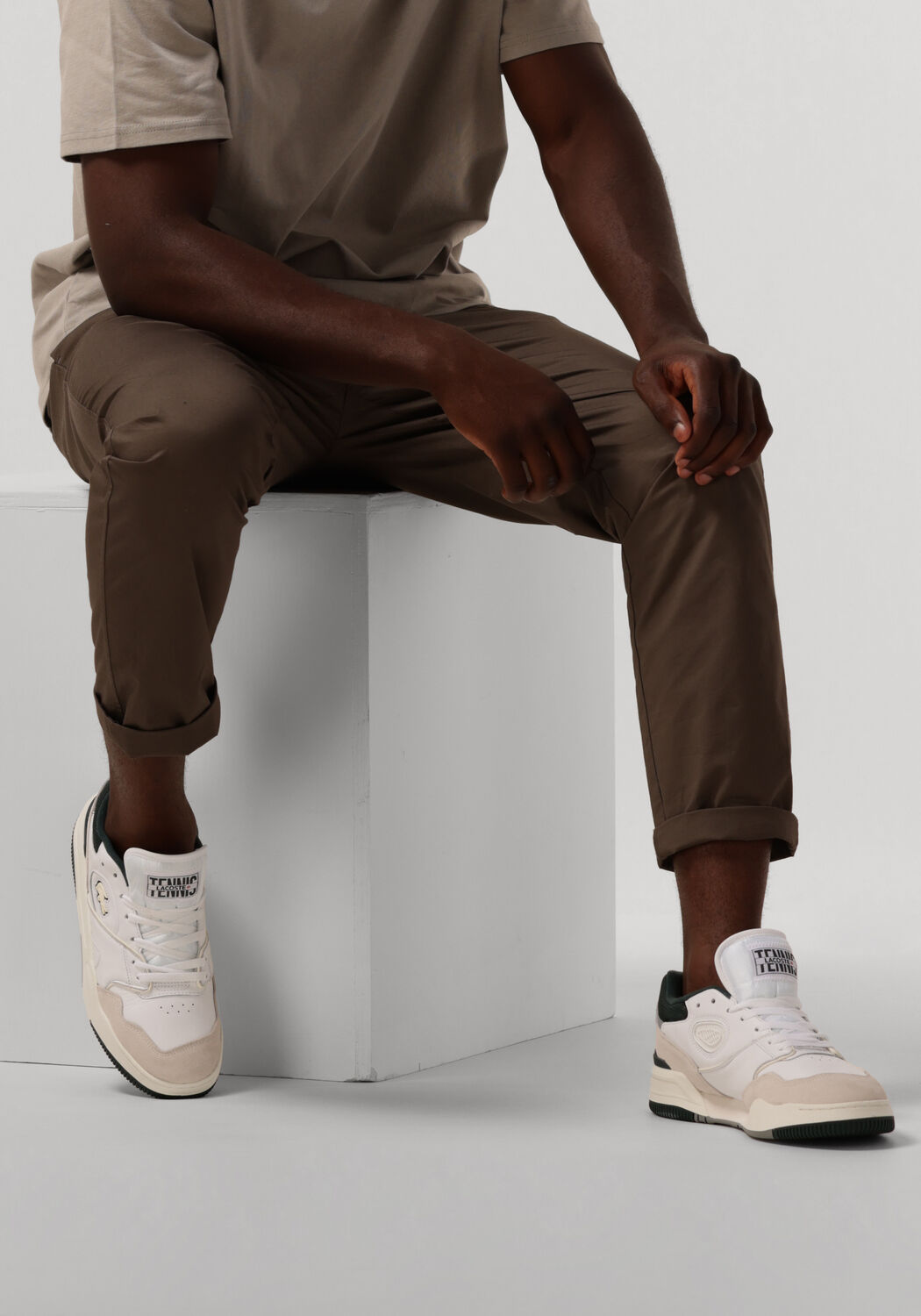 Wei&szlig;e LACOSTE Sneaker Low LINESHOT - large