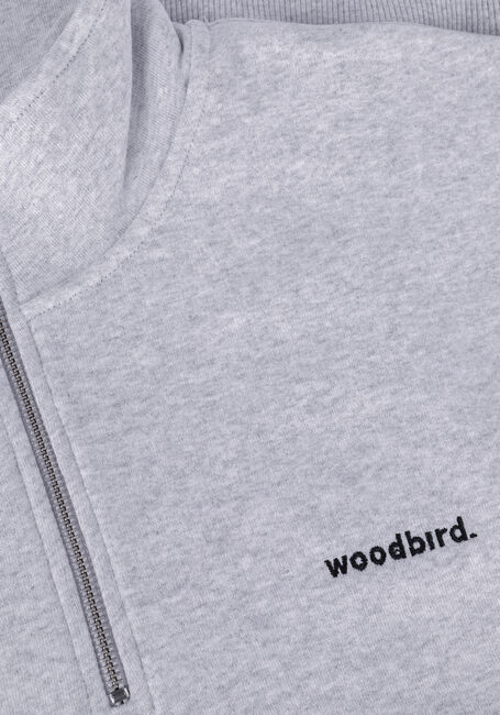 Graue WOODBIRD Sweatshirt LASS BASE HALF-ZIP - large