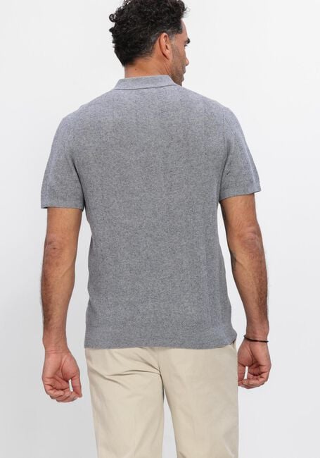 Blaue PROFUOMO Polo-Shirt POLO SS COTTON LINEN - large