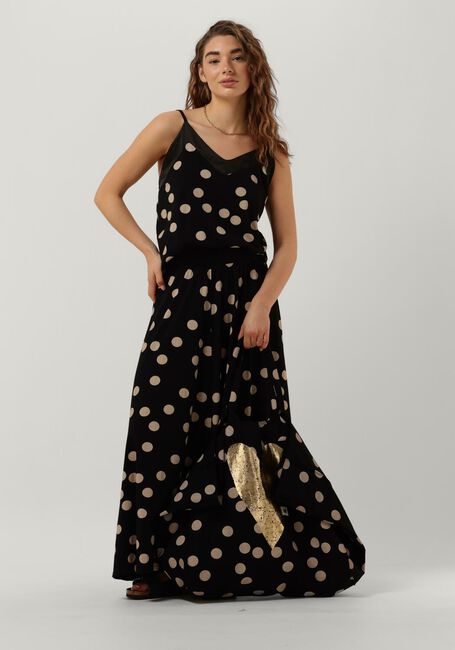 Schwarze 10DAYS Midirock SKIRT POLKA DOT - large