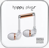 Weiße HAPPY PLUGS Ohrstöpsel IN-EAR - medium