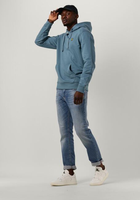 Blaue LYLE & SCOTT Sweatshirt PULLOVER HOODIE - large
