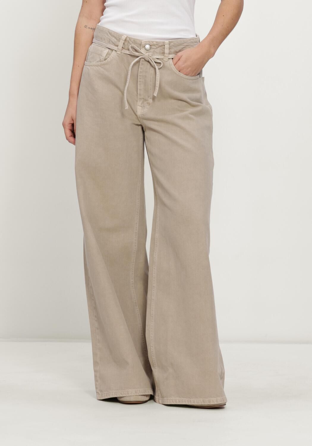 Khaki MY ESSENTIAL WARDROBE Weite Hose MWKARO 175 MID X-WIDE - large