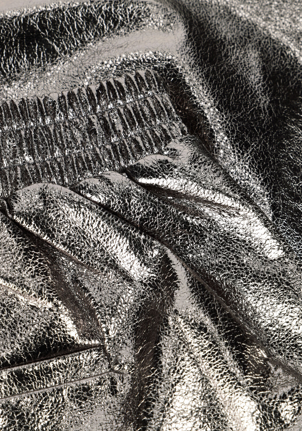 Silberne LIKE FLO Kurze Hose FANTASY FLO METALLIC SHORT - large