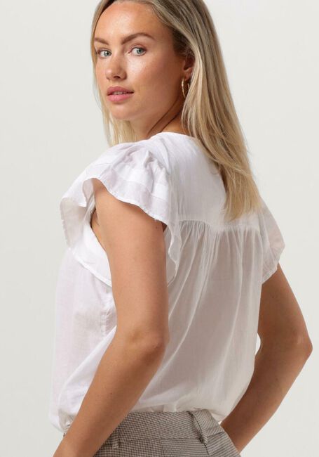 Weiße MSCH COPENHAGEN T-shirt MSCHMOSSIE SS TOP - large