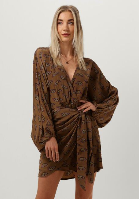 Grüne SISSEL EDELBO Minikleid KATHLEEN SHORT WRAP DRESS - large