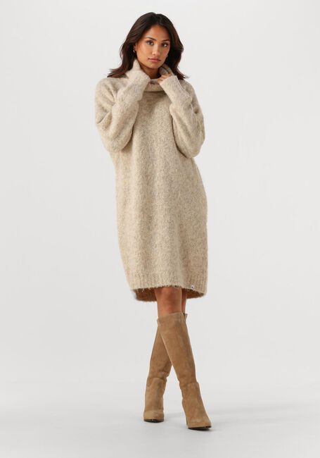 Beige SIMPLE Minikleid KNIT-BOUCLE-25-3 - large