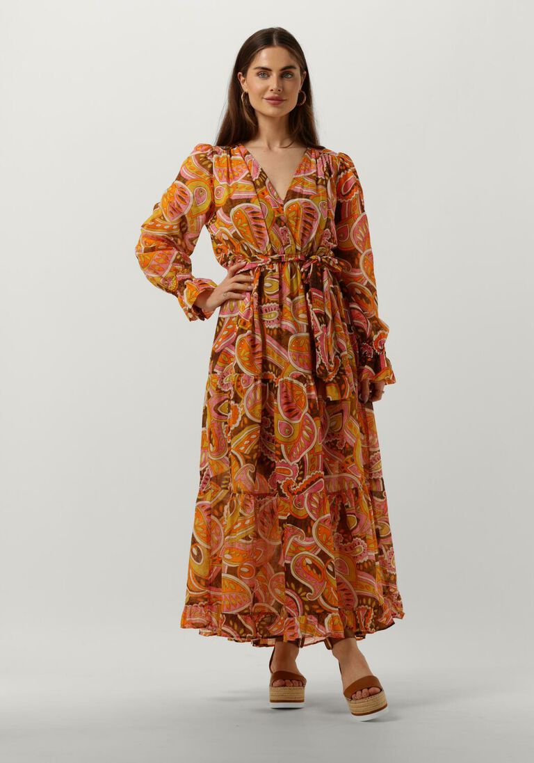 orangene devotion maxikleid martselo