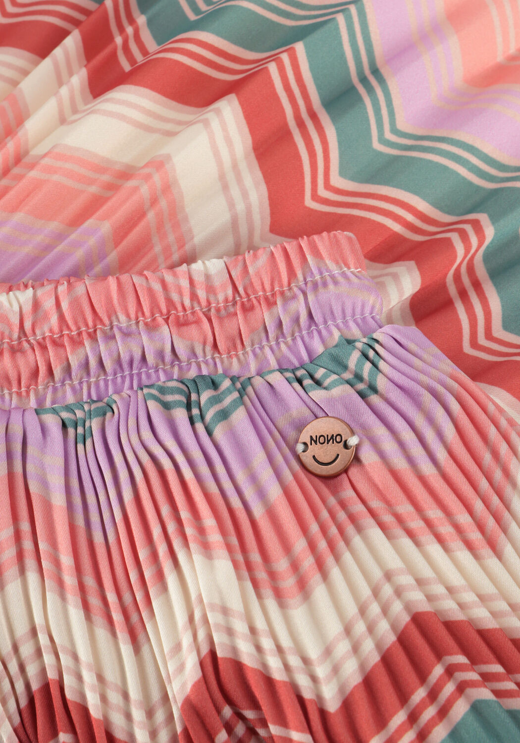 Mehrfarbige/Bunte NONO Minirock NULAN PLLISSEE AOP SKIRT - large