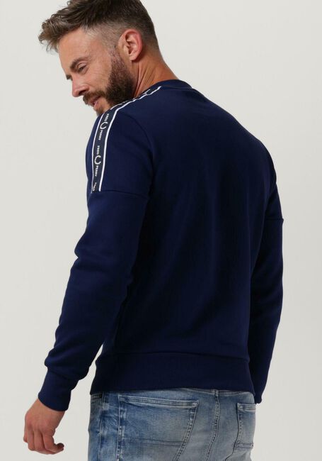 Dunkelblau FRED PERRY Sweatshirt TAPE SLEEVE SWEATSHIRT - large