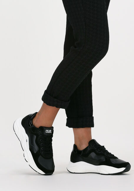 Schwarze HUB Sneaker Low ROCK-W - large