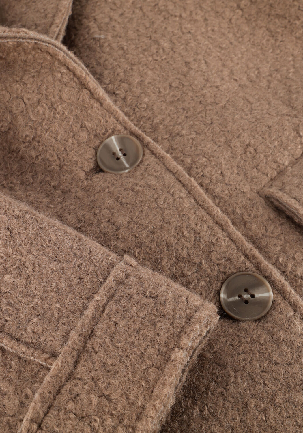 Camelfarbene NUKUS M&auml;ntel INNA JACKET BOUCLE - large