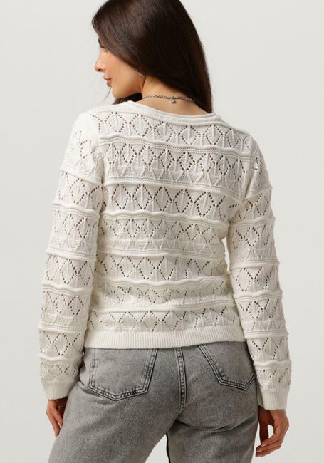 Weiße OBJECT Pullover OBJLIVA L/S O-NECK KNIT PULLOVER - large