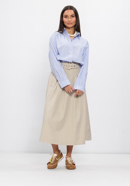 Taupe CO'COUTURE R&ouml;cke LUNACC BELT PLEAT SKIRT - large