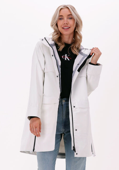 Weiße NATIONAL GEOGRAPHIC Regenjacke URBAN TECH COAT - large