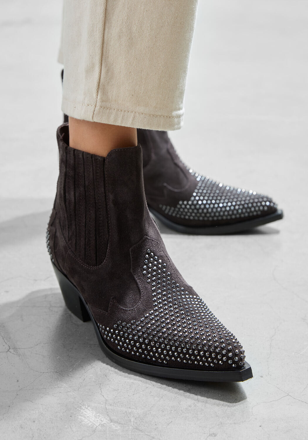 Graue STEFANO LAURAN Stiefeletten 9706R - medium