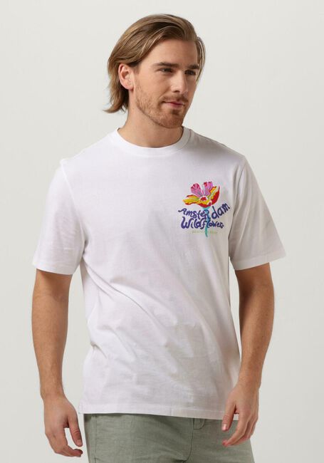 Weiße SCOTCH & SODA T-shirt ENDLESS SUMMER ARTWORK TEE - large