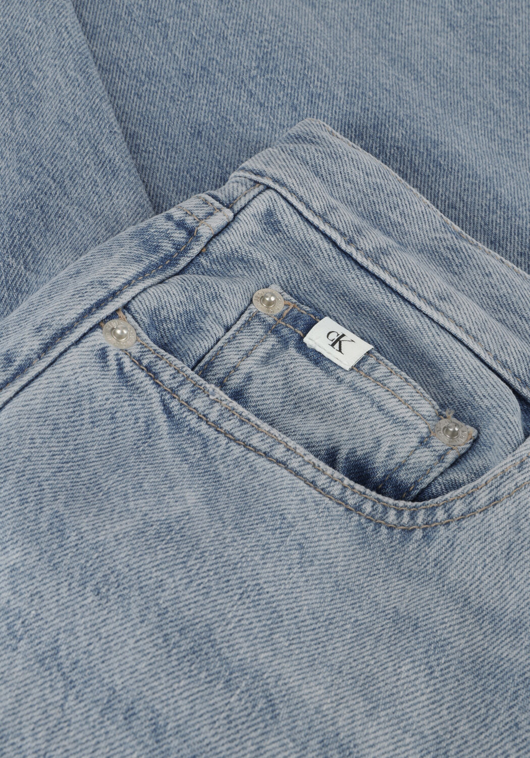 Blaue CALVIN KLEIN Straight leg jeans HIGH RISE STRAIGHT - large