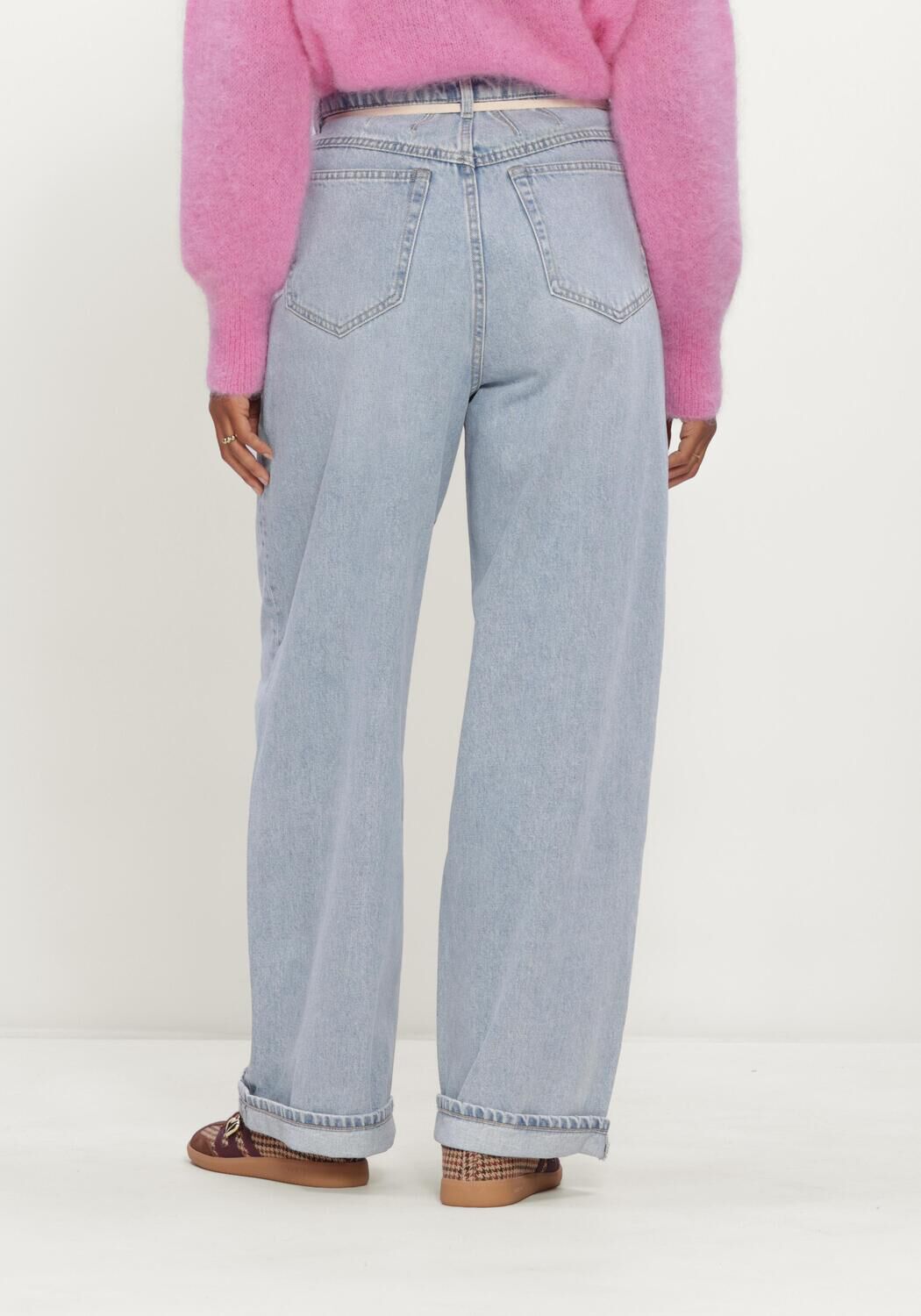 Hellblau CATWALK JUNKIE Weite Hose BAGGY FIT JEANS - large
