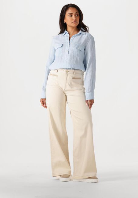 Hellblau MOS MOSH Blusen MMENNA LINEN POCKET BLOUSE - large