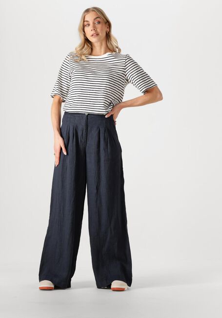Dunkelblau BY-BAR Weite Hose ELI LINNEN PANT - large