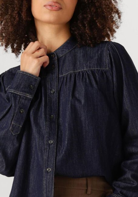 Schwarze SECOND FEMALE Blusen DERA DENIM SHIRT - large