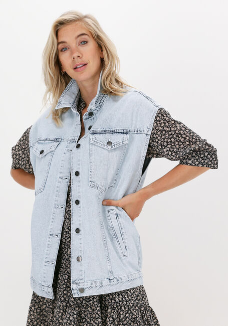 Blaue CO'COUTURE Gilet OCEAN DENIM VEST - large