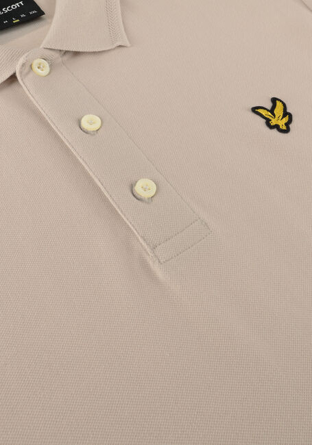 Beige LYLE & SCOTT Polo-Shirt CREST TIPPED POLO SHIRT - large